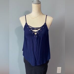 Aqua navy top. NWT